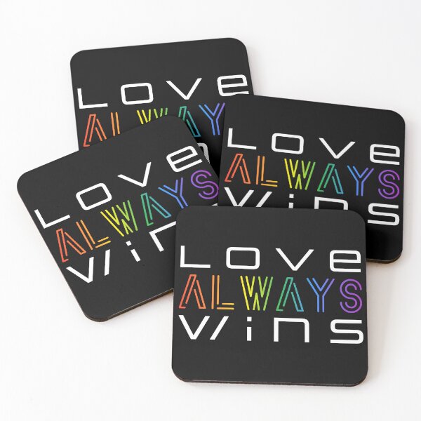 Item preview, Love always wins / White Font designed and sold by PrintSoulDesign.