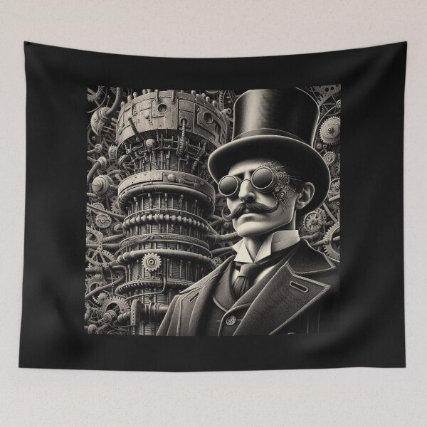 Item preview,  Steampunk nikola tesla designed and sold by sevenmountains.