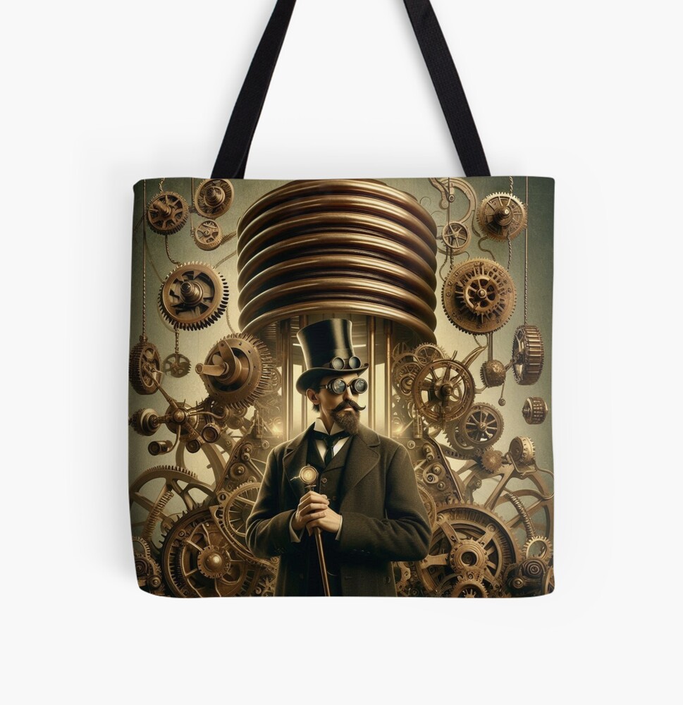 Steampunk nikola tesla Backpack