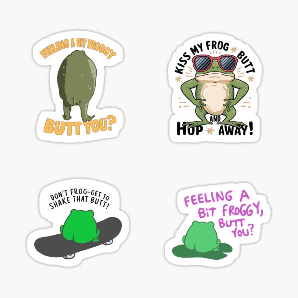 Item preview, Frog butt x frog butt designed and sold by The  Knick Knack Nook.