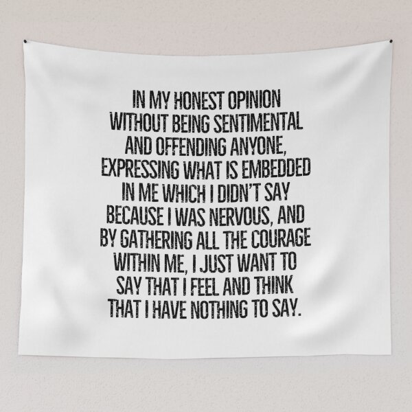 Item preview, I have nothing to say! designed and sold by mksjr.