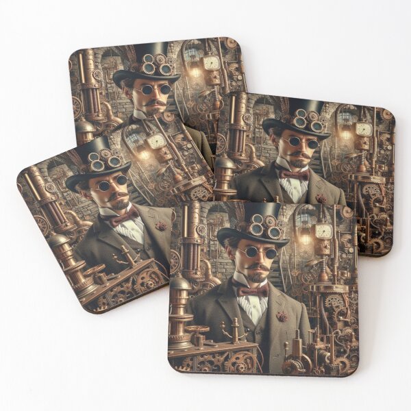 Item preview, Steampunk nikola tesla designed and sold by sevenmountains.