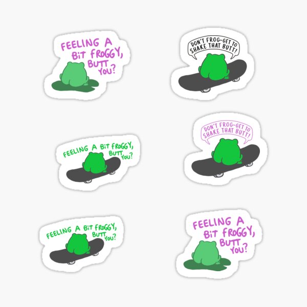 Item preview, Frog butt x frog butt designed and sold by The  Knick Knack Nook.