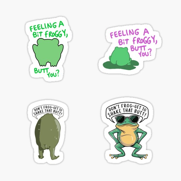 Item preview, Frog butt x frog butt designed and sold by The  Knick Knack Nook.