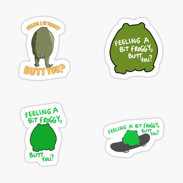 Item preview, Frog butt x frog butt designed and sold by The  Knick Knack Nook.