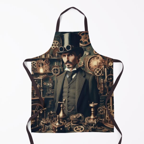 Item preview, Steampunk nikola tesla designed and sold by sevenmountains.