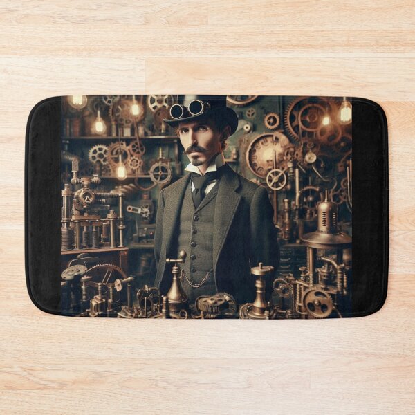 Item preview, Steampunk nikola tesla designed and sold by sevenmountains.