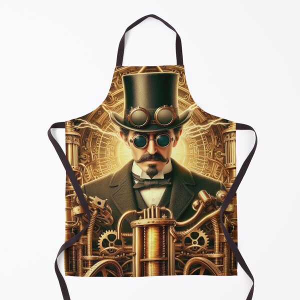 Item preview, Steampunk nikola tesla designed and sold by sevenmountains.