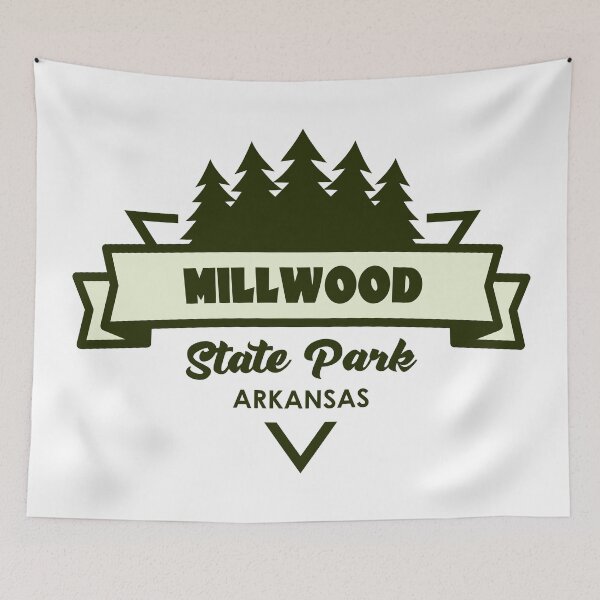 Item preview, Millwood State Park Arkansas Trees And Ribbon designed and sold by bivenart.