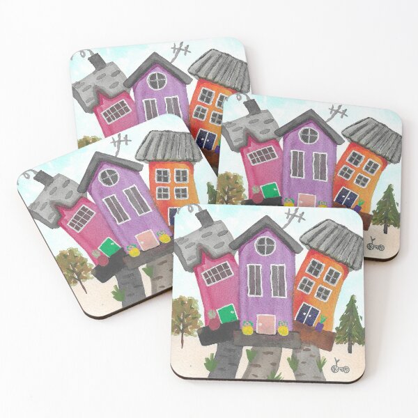 Item preview, Watercolor Cartoon House Illustration designed and sold by ewartick1.