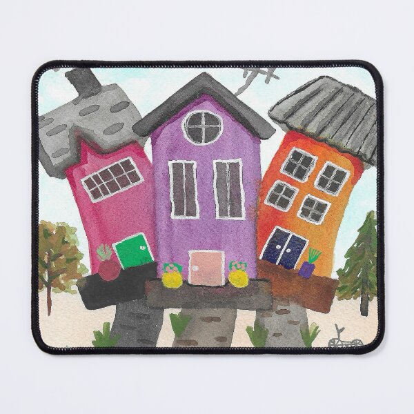 Item preview, Watercolor Cartoon House Illustration designed and sold by ewartick1.
