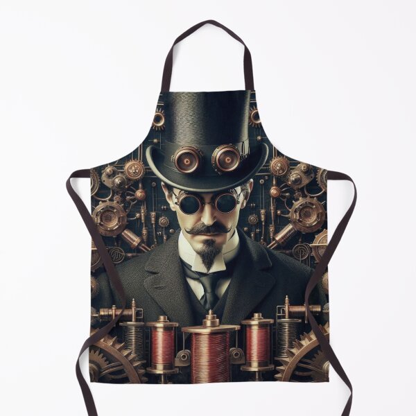 Item preview, Steampunk nikola tesla designed and sold by sevenmountains.