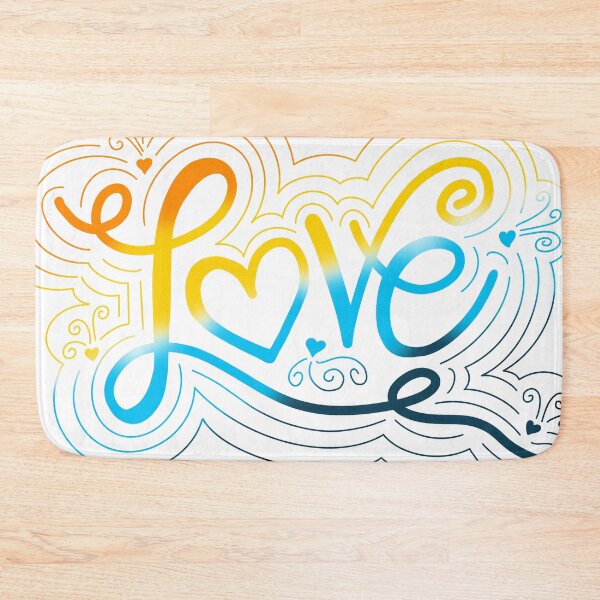 Item preview, Love Swirl Doodle AroAce Pride Flag Lettering designed and sold by JoyfulJen.