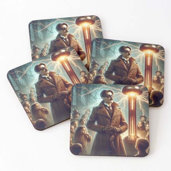 Item preview, Steampunk nikola tesla designed and sold by sevenmountains.