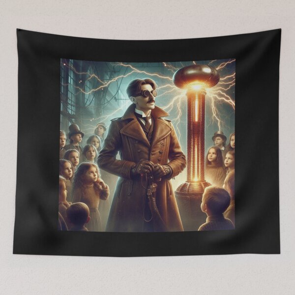 Item preview, Steampunk nikola tesla designed and sold by sevenmountains.