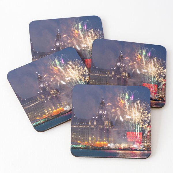 Item preview, Fireworks on the Liverpool waterfront designed and sold by Pixancards.