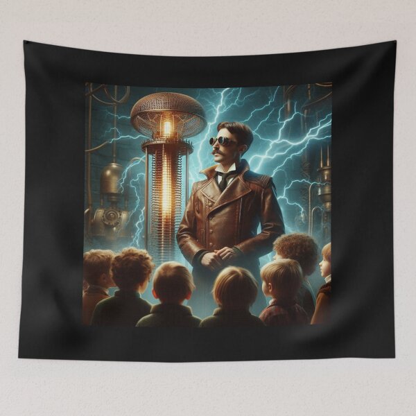 Item preview, Steampunk nikola tesla designed and sold by sevenmountains.
