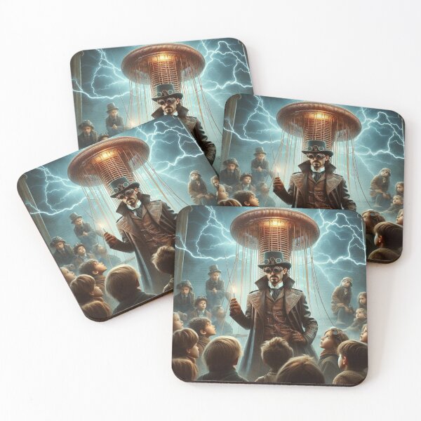 Item preview, Steampunk nikola tesla designed and sold by sevenmountains.