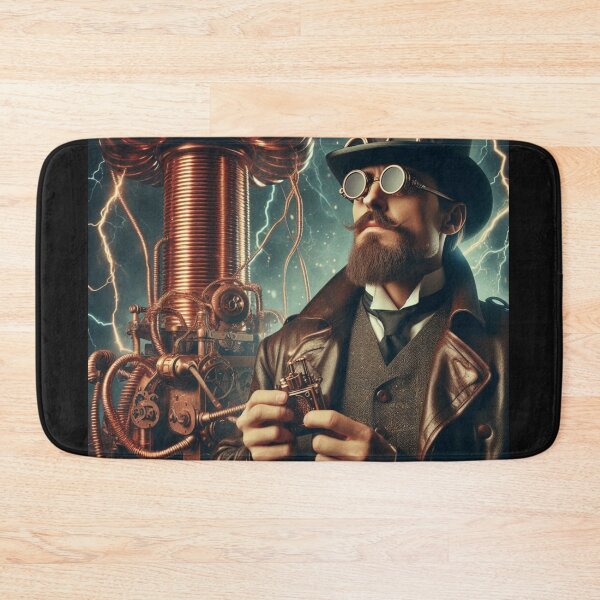 Item preview, Steampunk nikola tesla designed and sold by sevenmountains.