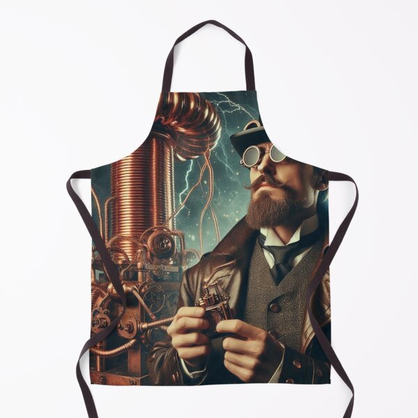 Item preview, Steampunk nikola tesla designed and sold by sevenmountains.