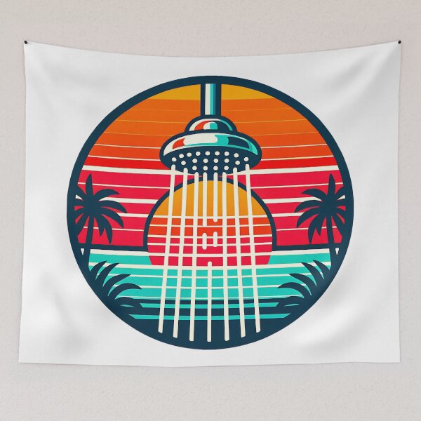 Item preview, Retro design shower before sunset designed and sold by Matzi-MV.