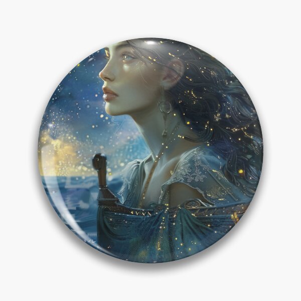 Item preview, Celestial Navigator on a Moonlit Voyage designed and sold by AndreaMart.