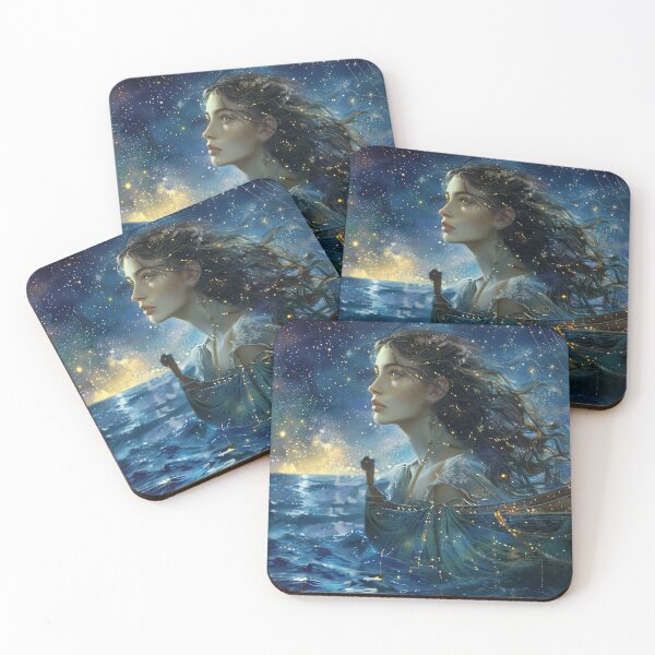 Item preview, Celestial Navigator on a Moonlit Voyage designed and sold by AndreaMart.