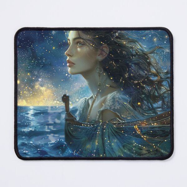 Item preview, Celestial Navigator on a Moonlit Voyage designed and sold by AndreaMart.