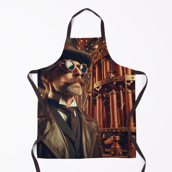 Item preview, Steampunk nikola tesla designed and sold by sevenmountains.