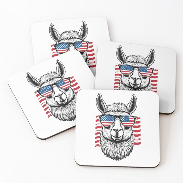 Item preview, Patriotic Lama designed and sold by Talpha.