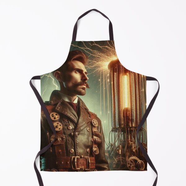 Item preview, Steampunk nikola tesla designed and sold by sevenmountains.