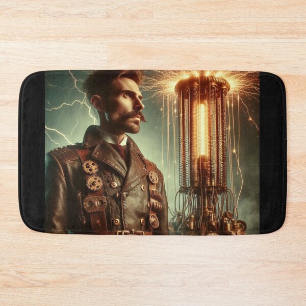 Item preview, Steampunk nikola tesla designed and sold by sevenmountains.