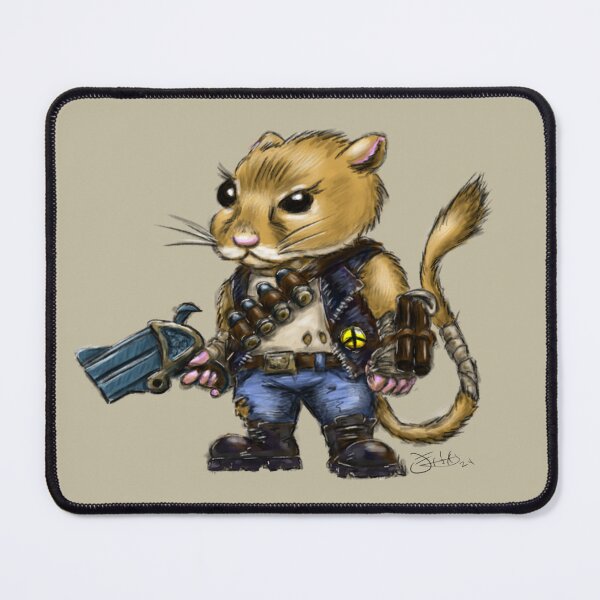 Item preview, Miff: Post apocalyptic Kangaroo rat designed and sold by paraptorkeet.