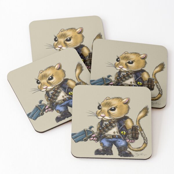 Item preview, Miff: Post apocalyptic Kangaroo rat designed and sold by paraptorkeet.
