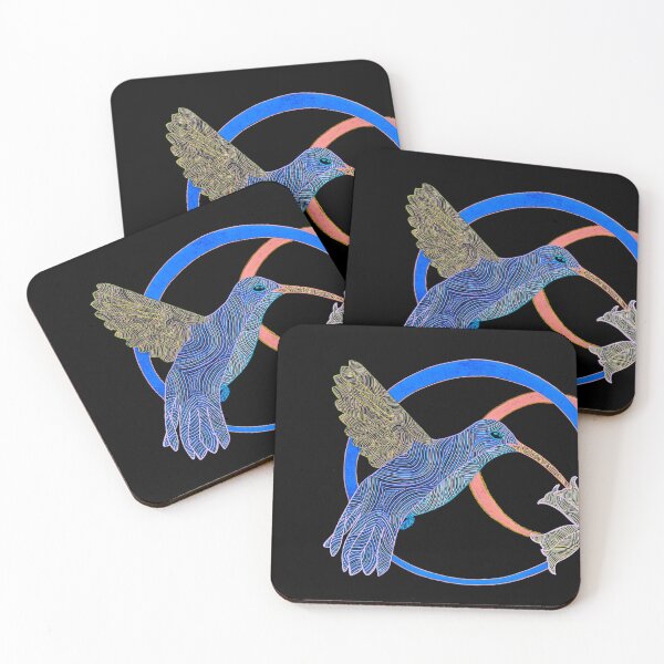 Item preview, Hummingbird - animal line art designed and sold by bv-art.