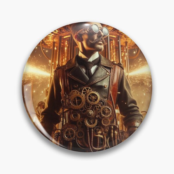Item preview, Steampunk nikola tesla designed and sold by sevenmountains.