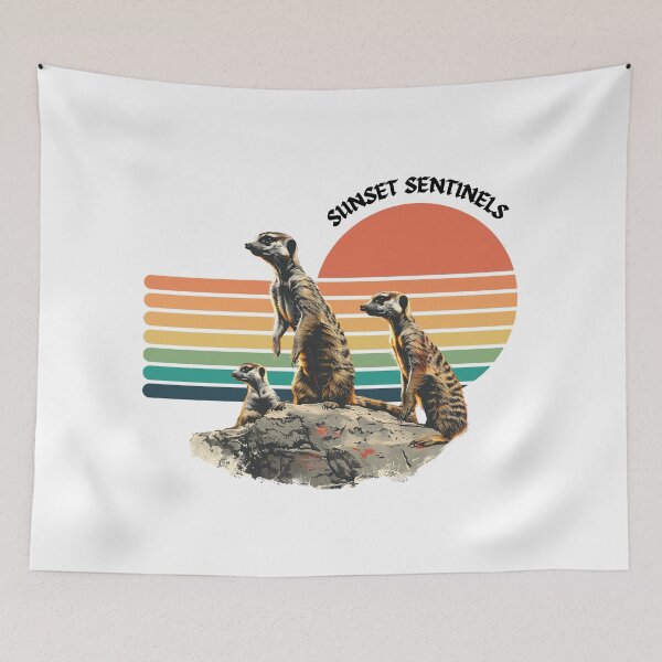 Item preview, Sunset Sentinels: Meerkat Fun designed and sold by NatureStyle555.