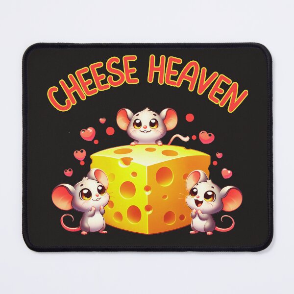 Item preview, Cheese Heaven: Adorable Mice And Cheese Delight designed and sold by elynne9.