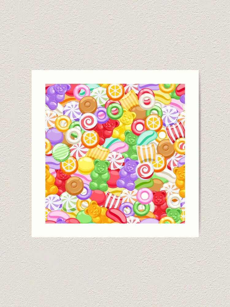 Pastel Marshmallow Candy Art Print by NewburyBoutique