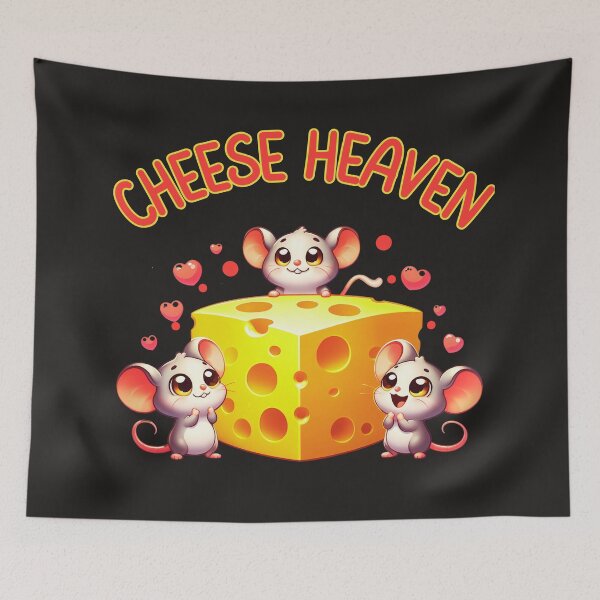 Item preview, Cheese Heaven: Adorable Mice And Cheese Delight designed and sold by elynne9.