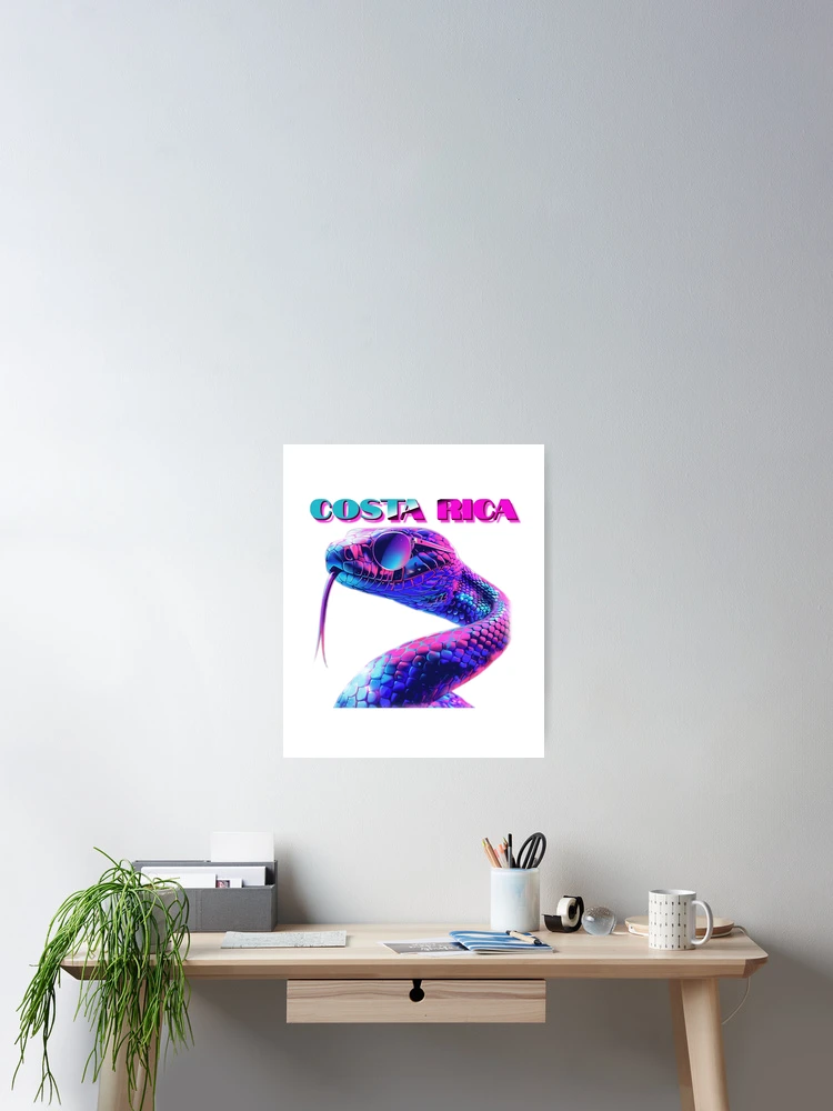 Thumbnail 2 of 3, Poster, Neon Costa Rica designed and sold by JungleJava.