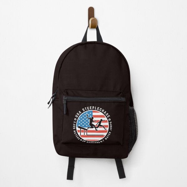Item preview, USA Steeplechase Track Competition Silhouette Patriotic Flag designed and sold by The Masked Designer.