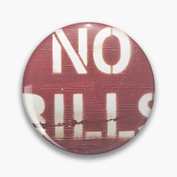 Item preview, New York, USA I Post no bills street art in text with white spray painted typography on a dark red wooden background to notify of a posting ban with a contrast minimalist letter graphic design designed and sold by Julie Travel Photography.