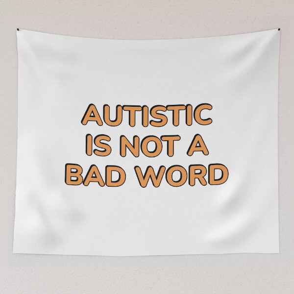 Item preview, Autistic Is Not A Bad Word - embrace neurodiversity designed and sold by Inspirationmotivation.