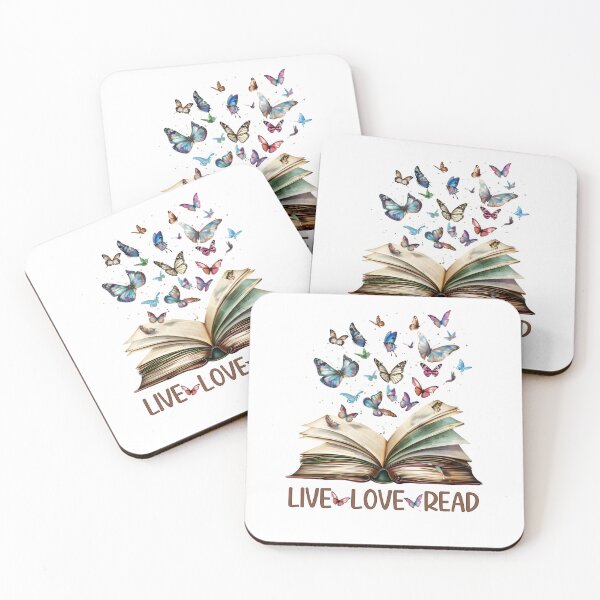 Item preview, Live Love Read Book & Butterflies designed and sold by HappyLifeCreate.