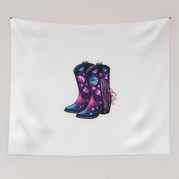 Item preview, Cosmic Cowgirl Boots designed and sold by AddictedToStick.