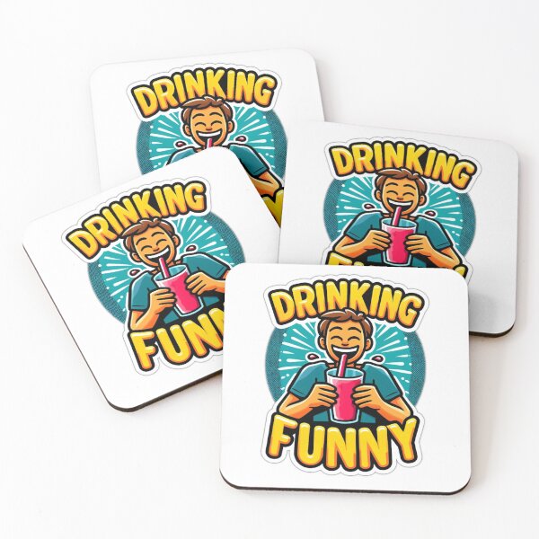 Item preview, T-shirt "Drinking Funny: Drink with Joy and Always Smile" designed and sold by McZerrill.