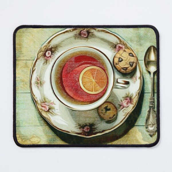 Item preview, Vintage Tea Cup, Tea Time Poster  designed and sold by Pretty-Bird.