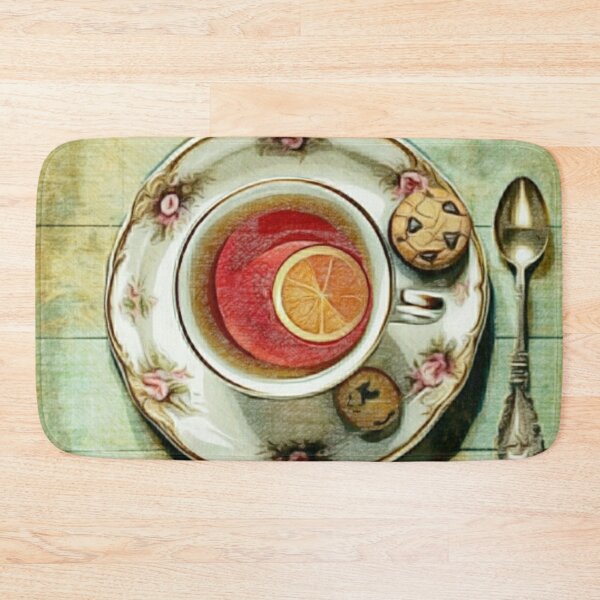Item preview, Vintage Tea Cup, Tea Time Poster  designed and sold by Pretty-Bird.