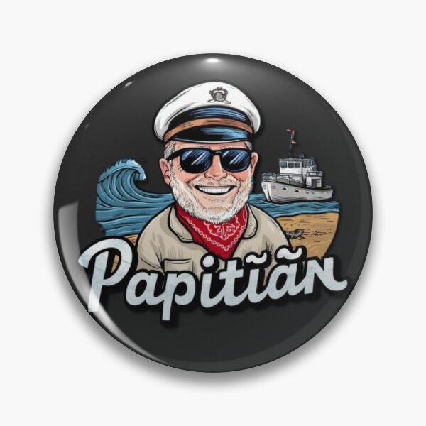 Item preview, Papitän | Papa und Kapitän Lustiges Retro Anker Vatertag designed and sold by SztylishDesigns.